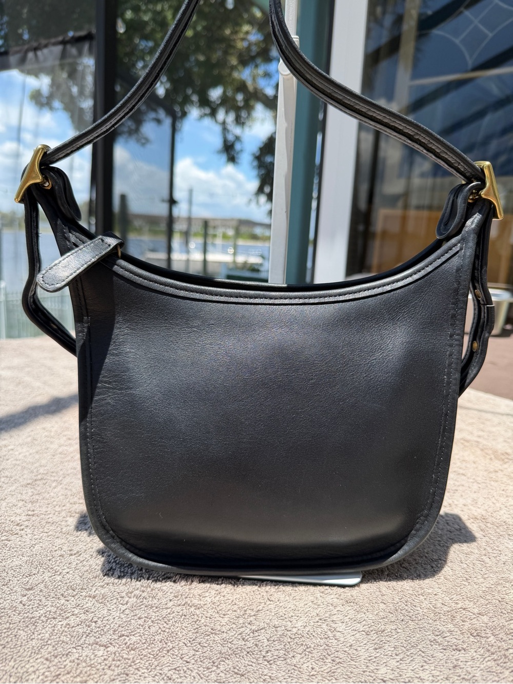 Coach Vintage Black Leather Janice Legacy Crossbody 9950 Dominican Republic - Picture 9 of 14